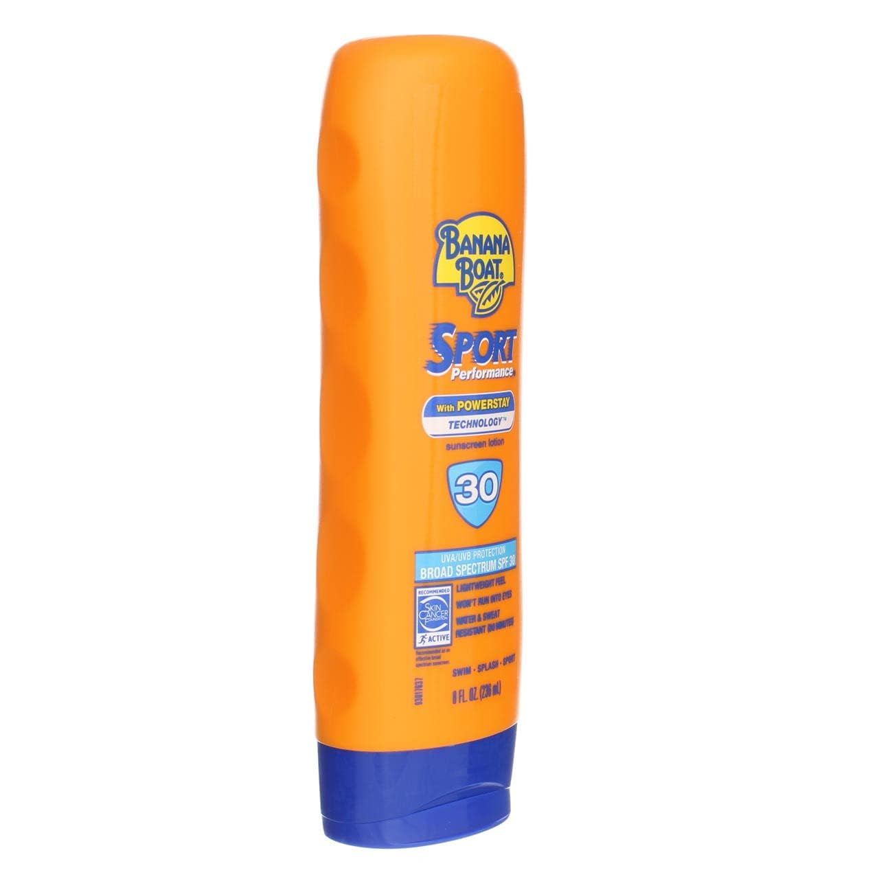 Banana Boat Sport Performance Broad Spectrum SPF 30 Sunscreen Lotion, Swim Splash - Up to 80 Minutes Water Resistant, 8 fl oz, 2-Pack