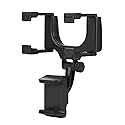 Rearview Mirror Car Mount Grip Clip,Universal Car Rear View Mirror Mount Phone Holder Stand Replacement for iPhone Samsung HTC GPS Smartphone