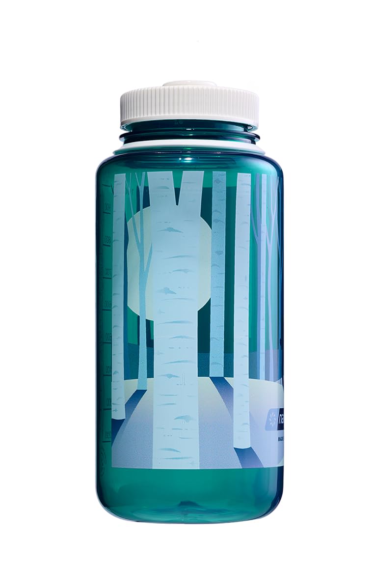 Nalgene Sustain 32 oz. Wide Mouth Water Bottle - Landscape Forest
