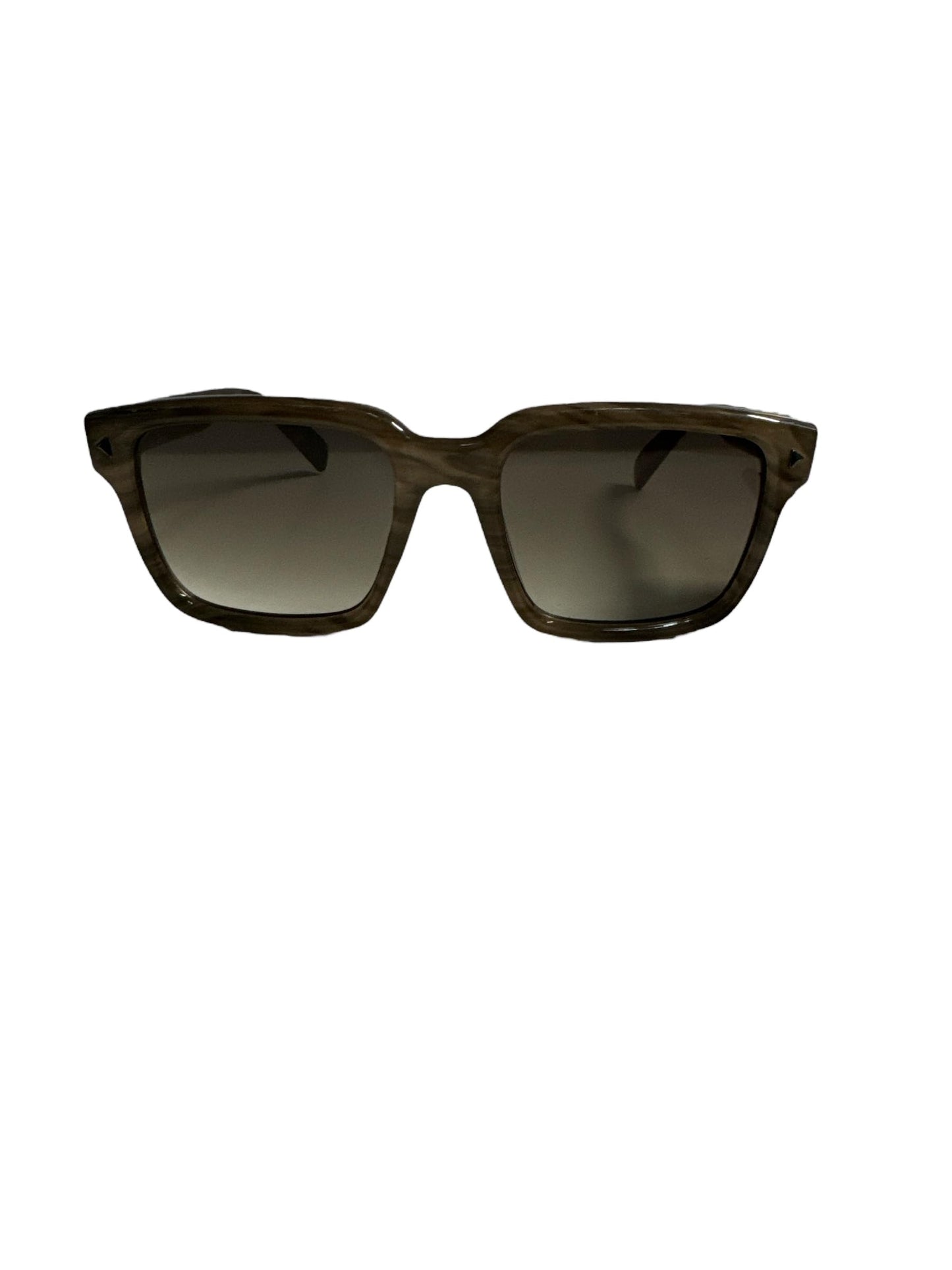 Foster Grant Sunglass Styles for Y.O.U. (Your own unique fit) low bridge fit. Brown horn square. MCS33
