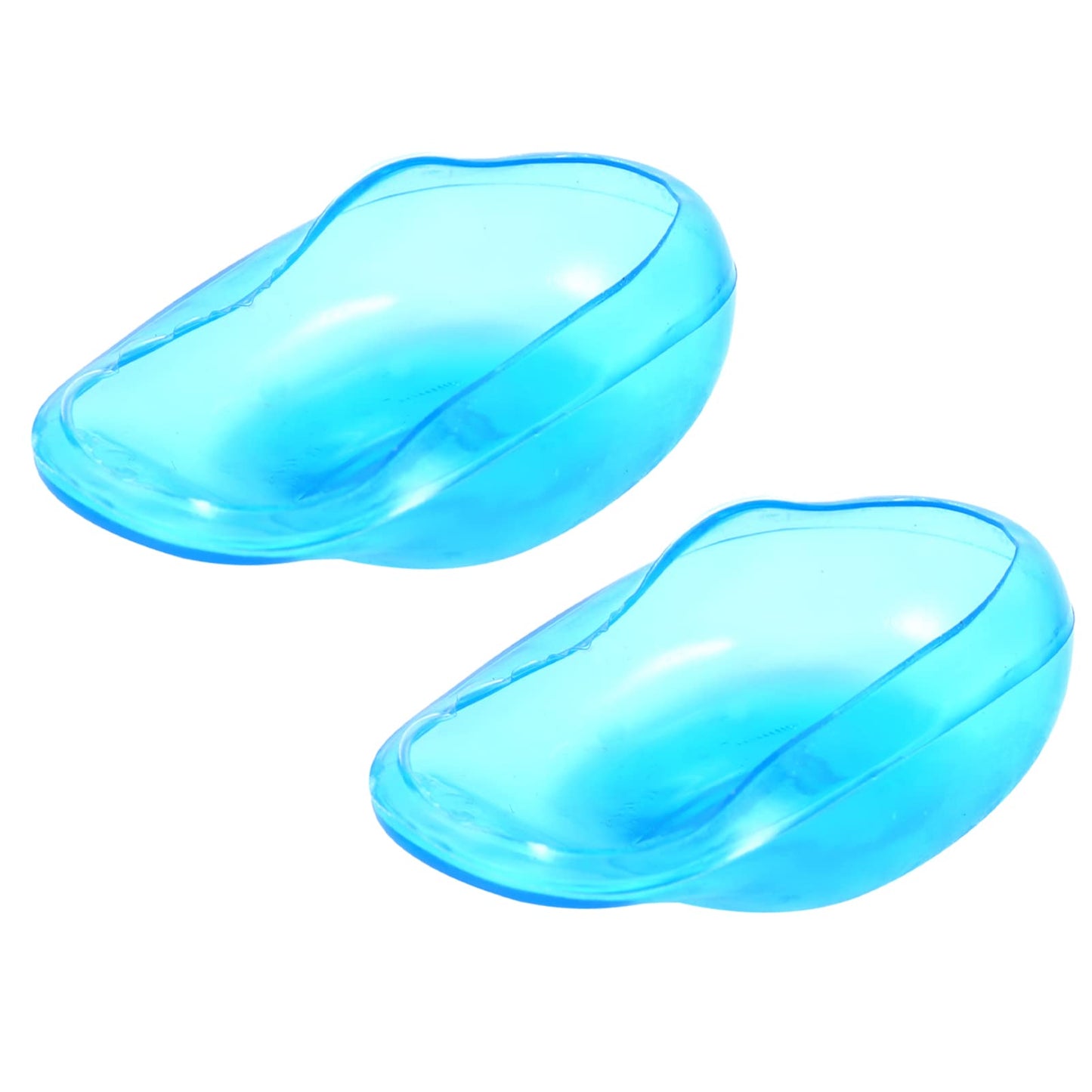 Plastic Ear Cover, 2pcs Blue Ear CoverShield Anti Staining Ear Cover Guard Protector Water Proof Bathing Shower Caps for Hair Salon Beauty and Personal Care equlup