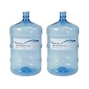 TIMPHO 5 Gallon Water Bottle - BPA Free Durable Plastic Jug with Easy Grip Handle, Reusable Container for Top and Bottom Load Water Dispensers