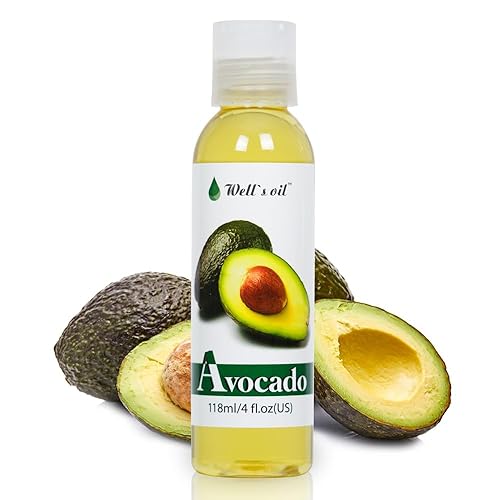 Well's Oil AVOCADO OIL | 4oz(118ml) | All-Natural | For Hair + Skin + Nails | Refined, Cold Pressed | Nutrient Rich and Hydrating