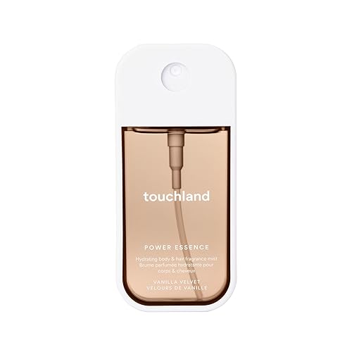 Touchland Hydrating Body & Hair Fragrance Mist, Vanilla Velvet, 2 FL. OZ. Travel Size Body Spray