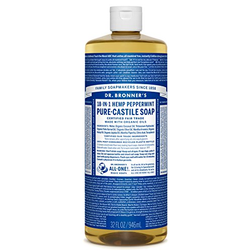 Dr. Bronner's Pure Castile Liquid Soap Peppermint - 32 fl oz