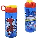 Zak Designs Spidey & Friends 16.5oz Sullivan Kids Sports Water Bottle - Elegant and Lightweight, Durable BPA-Free Plastic