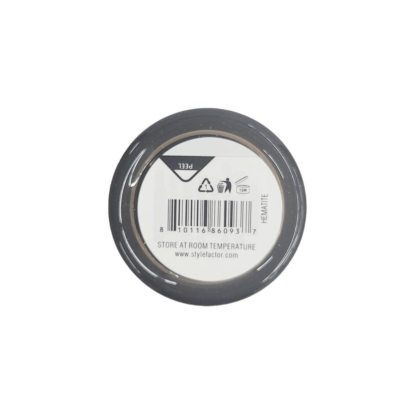 Style Factor Edge Booster Extra Strength and Moisture Rich Pomade 0.85oz Mini Travel Size (0.85oz, Pack of 1, Hematite)