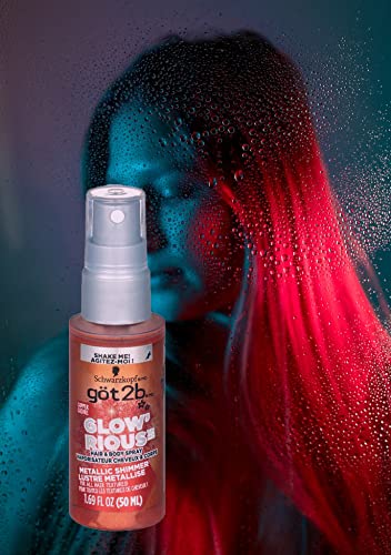 got2b GLOW'RIOUS Metallic Shimmer Hair Glitter & Body Glitter Duel Spray 1.69oz (Copper)