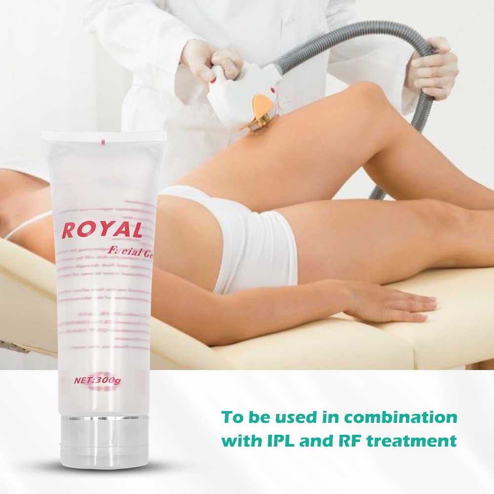 Liflad Radio Frequency Gel for RF Machine - Cooling Gel for Laser Hair Removal - Massage Therapy Cream for Women& Men - Royal Facial Gel Clear (Pack