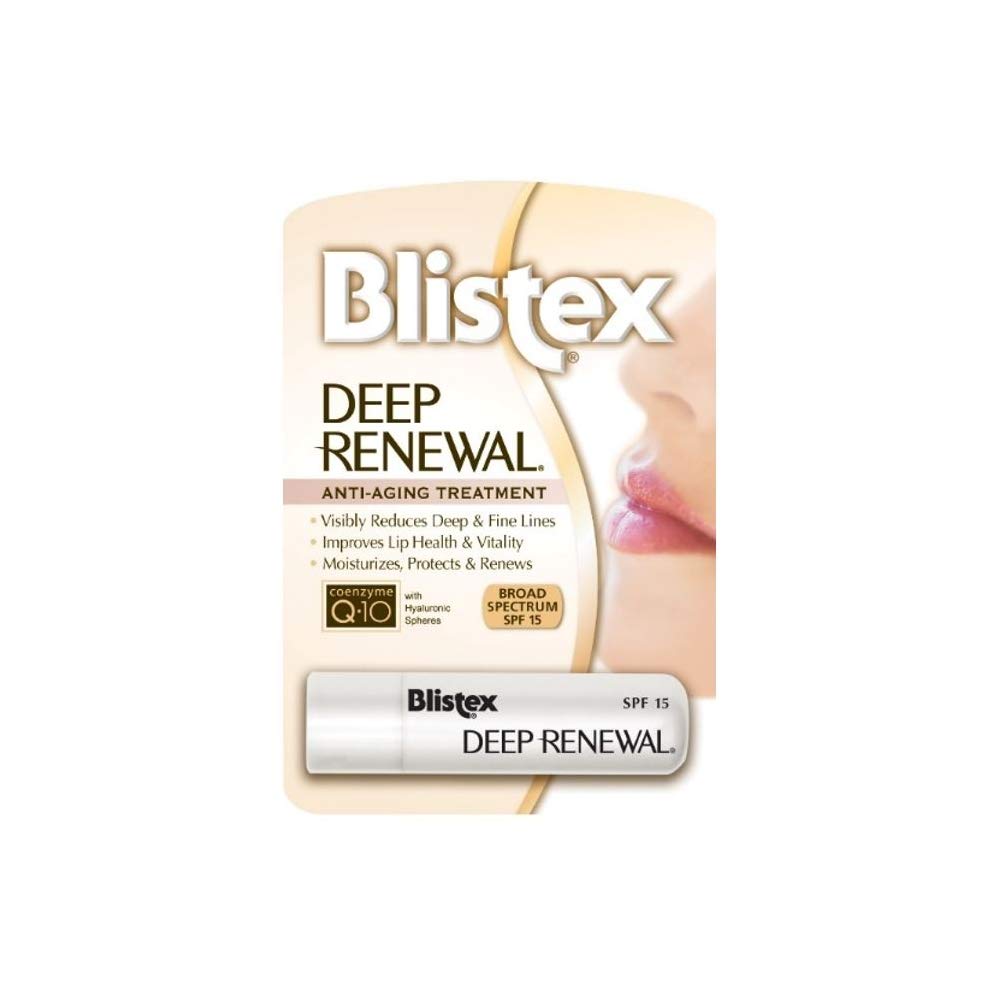 Blistex Deep Renewal Lip Protectant Sunscreen Balm, 0.13 Ounces (3.69g) (Value Pack of 5) Beauty & Personal Care Blistex