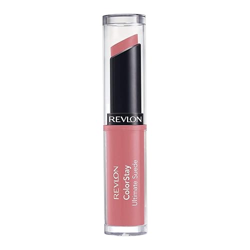 REVLON Lipstick, ColorStay Ultimate Suede Lipstick, High Impact Lip color with Moisturizing Creamy Formula, Infused with Vitamin E, 025 Socialite