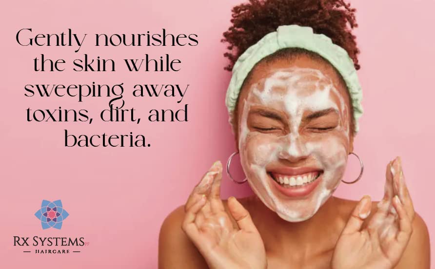 Rx Systems PF Reparative Facial Cleanser 8 oz, Repairs Skin, Clears away Oil and Dirt Build Up, Prevents Acne and Clogged Pores