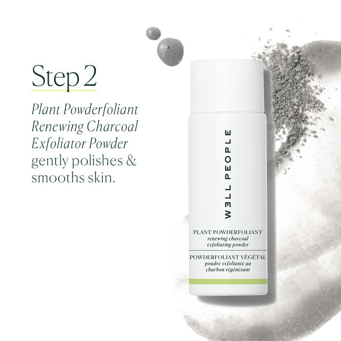 Well People Plant Power Skincare Starter Mini Set, Step-by-Step Skincare Kit For Cleansing, Hydrating, Exfoliating & Nourishing, Vegan & Cruelty-free