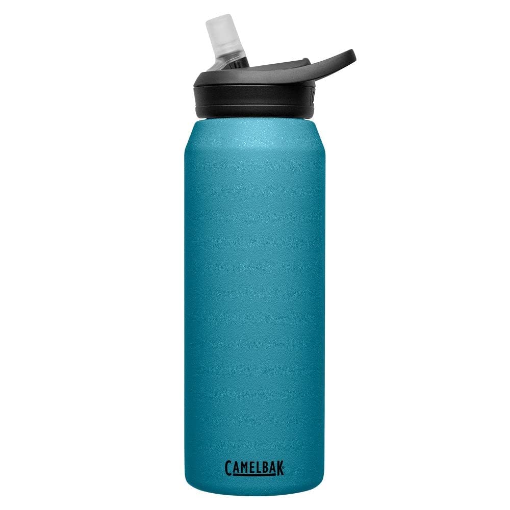 CamelBak eddy+ Water Bottle with Straw 32oz - Insulated Stainless Steel, Larkspur