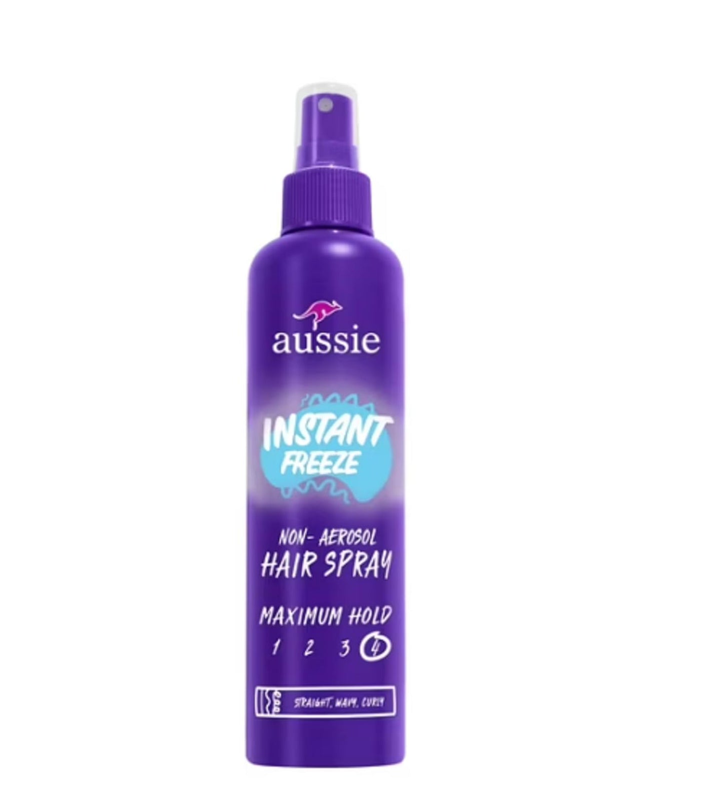 Aussie Instant Freeze Hair Spray, Non-Aerosol, All Hair Types, 8.5 fl oz (Pack of 3)