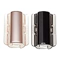 Linziclip Maxi Hair Jaw Clip, Rose Gold and Black, 2-Pack