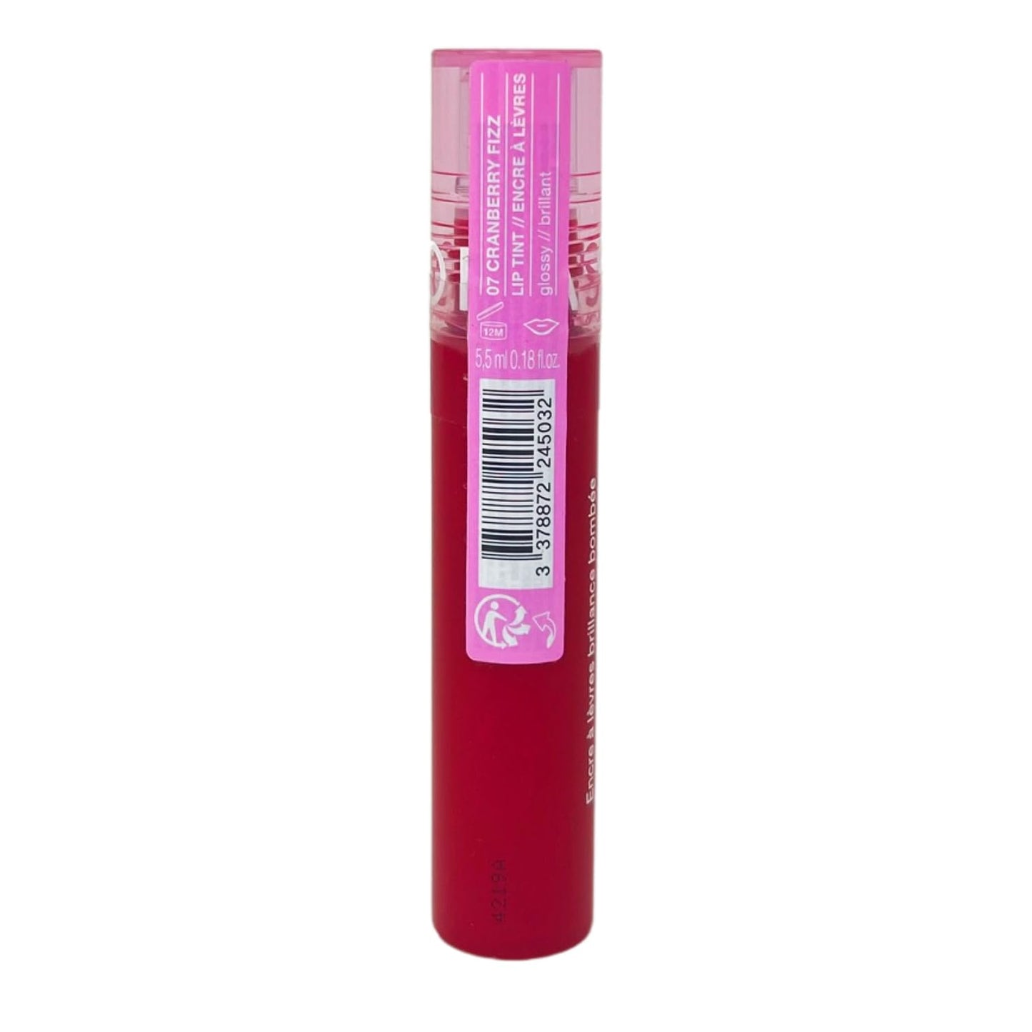 SEPHORA Collection Totally Juicy Lip Tint - 07 Cranberry Fizz (bright cherry red) - 5.5 mL / 0.18 fl oz