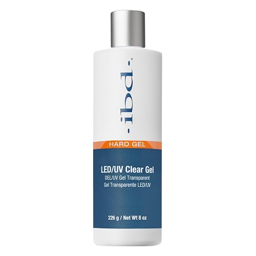 IBD Hard Gel Builder for Nails LED/UV Clear - Sculpting & Overlay Strengthening Formula for Salon & Home Manicure Use, Bottle, 8 oz, 1 Pack Beauty & Personal Care IBD
