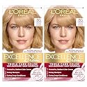 L'Oreal Paris Excellence Crème Permanent Hair Dye, Triple Care Hair Color with Hyaluronic Acid for 100% Gray Coverage, 8G Medium Golden Blonde, 1 Kit