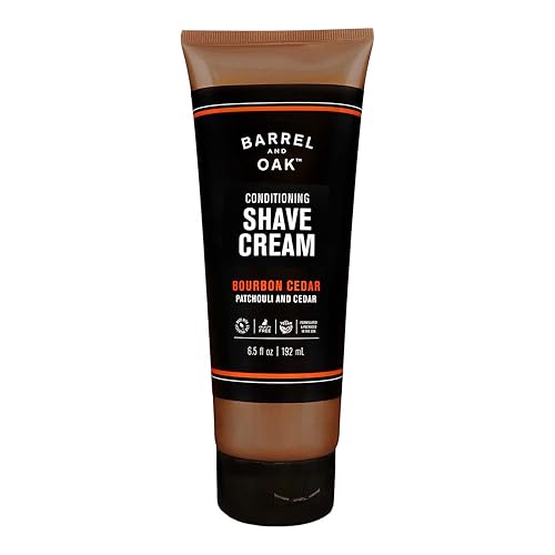 Barrel and Oak - Conditioning Shave Cream, Men's Shaving Cream, Moisturizing Shave Cream, Caffeine & Antioxidant-Rich, Helps Prevent Nicks, Bumps…