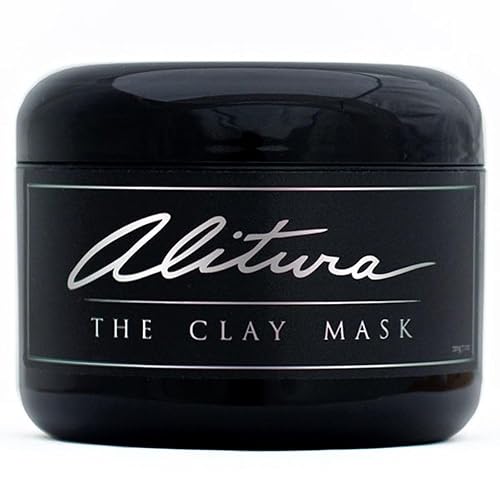 Alitura Clay Face Mask - Exfoliating, Hydrating & Anti-Aging Facial Mask with Vitamin C & Pearl Powder - Pore Cleansing Face Mask for Acne, Blackheads