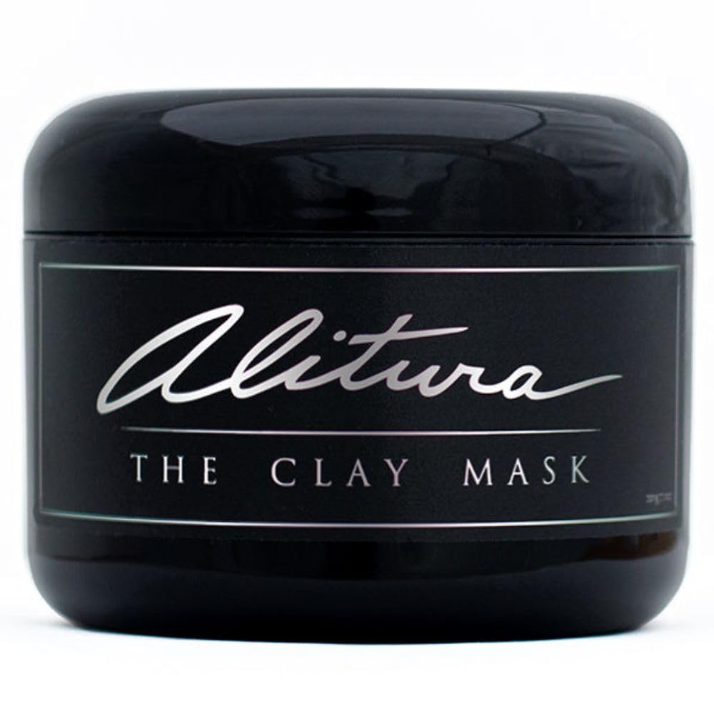 Alitura Clay Face Mask - Exfoliating, Hydrating & Anti-Aging Facial Mask with Vitamin C & Pearl Powder - Pore Cleansing Face Mask for Acne, Blackheads