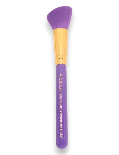 F.A.R.A.H Professional Pro Precision Luxurious Blender Brush 30F - Premium Makeup Brushes (Purple)