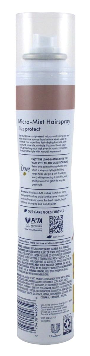 Dove Style + Care Hair Spray Flexible Hold 5.5 oz (Pack of 2)