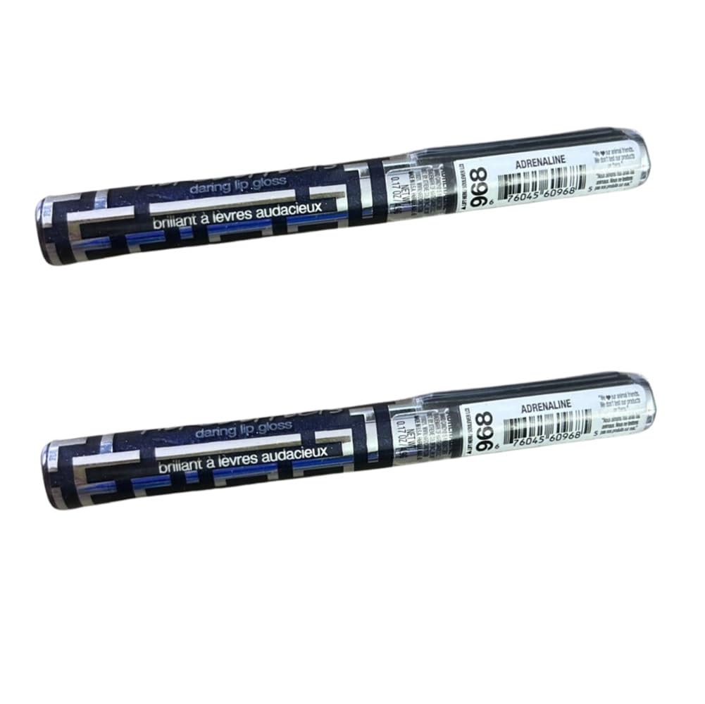 Hard Candy Pack of 2 Fierce Effects Daring Lip Gloss, Adrenaline 968