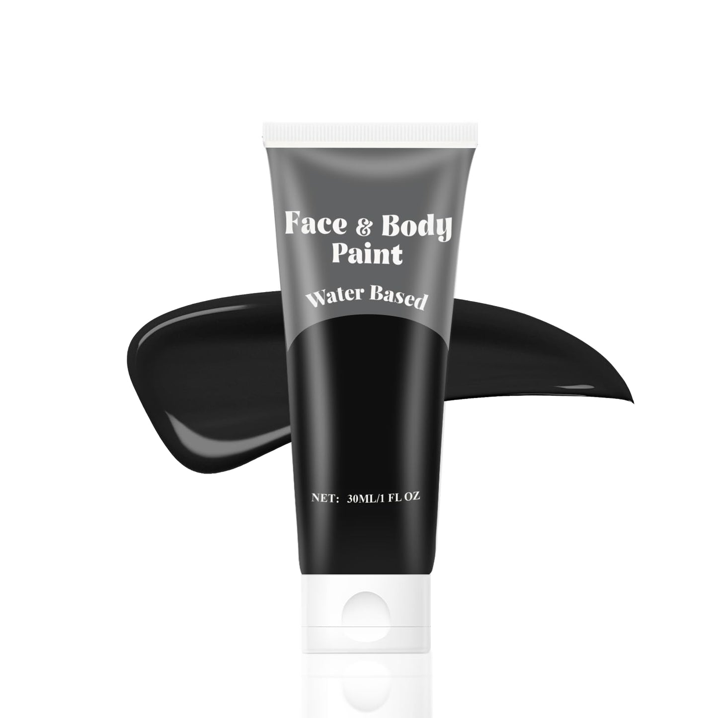 Black Face Body Paint,Water Based Cream Face Paint Halloween Makeup,Black Face Paint For Adult Carnival Cosplay Halloween SFX Skull Joker Zombie