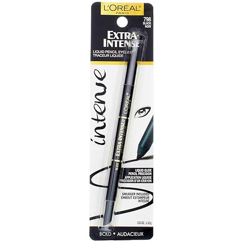 L'Oréal Paris Extra-Intense Pencil Eyeliner, 798 Black (Pack of 2)
