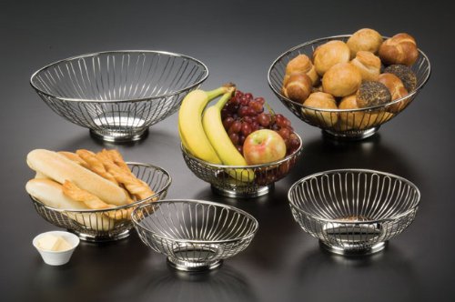 American Metalcraft BSS11 11" Stainless Steel Round Basket