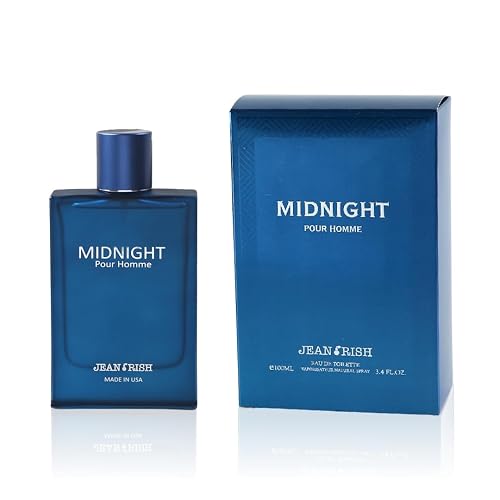 Jean Rish Midnight Pour Homme Perfume for Men Eau De Toilette, Long-Lasting Luxury Fragrance, Made In USA - Bergamot, Lavender, Patchouli, Amber, Musk Beauty & Personal Care Jean Rish