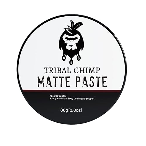 Tribal Chimp Matte Hair Styling Paste for Men - Medium to Strong Hold, Matte Finish, Easy to Apply & Wash Out - Styling Paste for All Hair Types