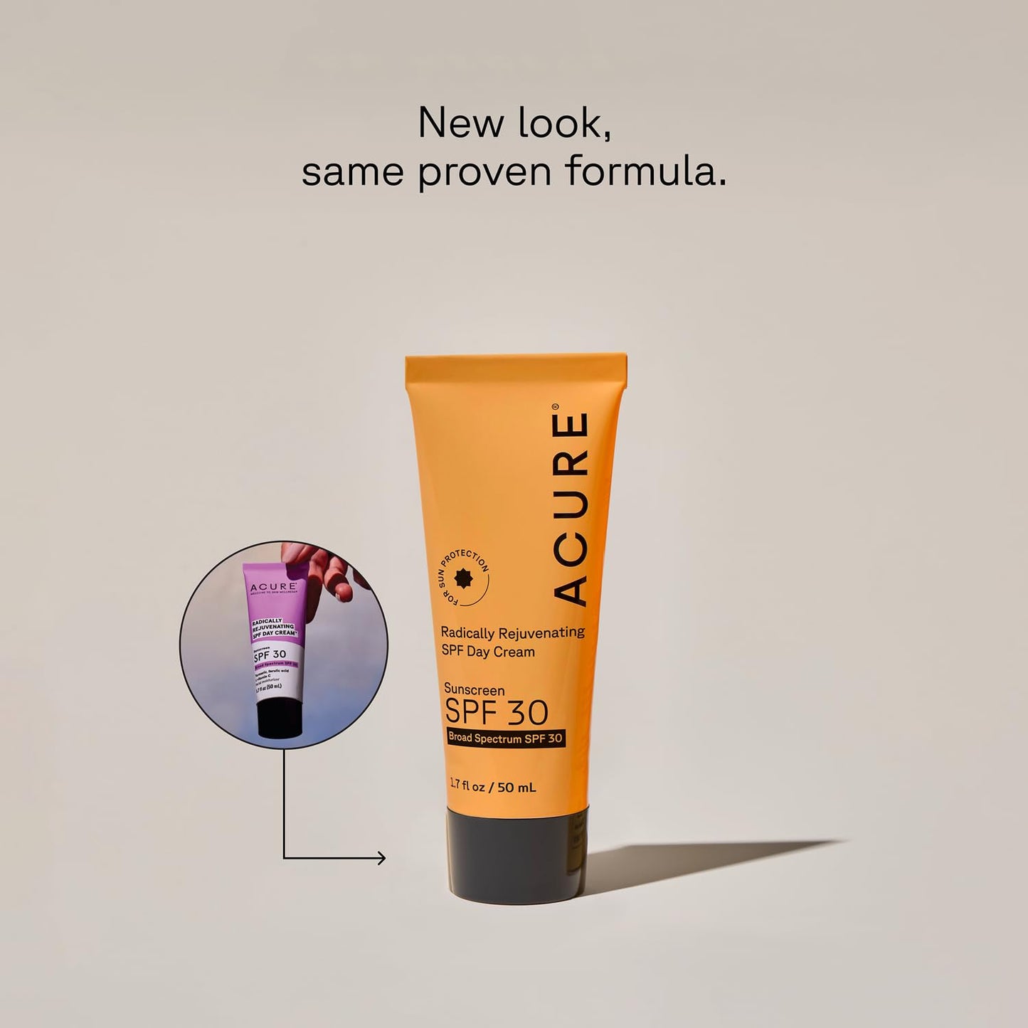 Acure Radically Rejuvenating SPF 30 Day Cream - Face Moisturizer with SPF 30 & Vitamin C, Anti Aging Sunscreen, Hydrating Face Cream, Daily Facial