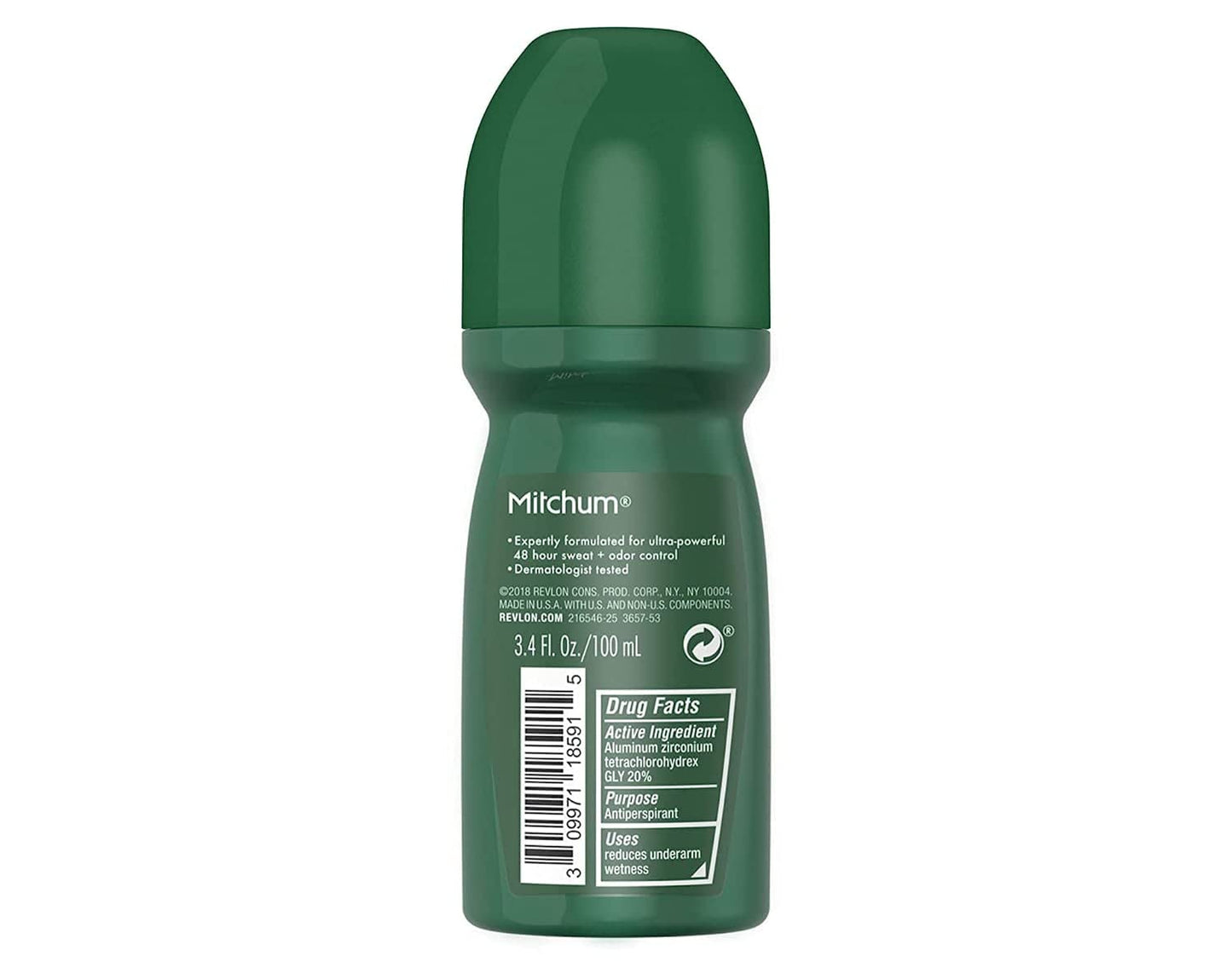 Mitchum Invisible Anti-Perspirant & Deodorant Roll-On, Unscented 3.4 oz (Pack of 3) Beauty and Personal Care Mitchum