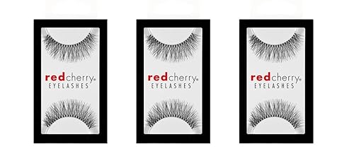 Red Cherry Eyelashes #747m (3 Pair Packs)