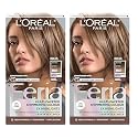 L'Oreal Paris Feria Multi-Faceted Shimmering Permanent Hair Color, B61 Downtown Brown, Hair Dye Kit, Pack of 2