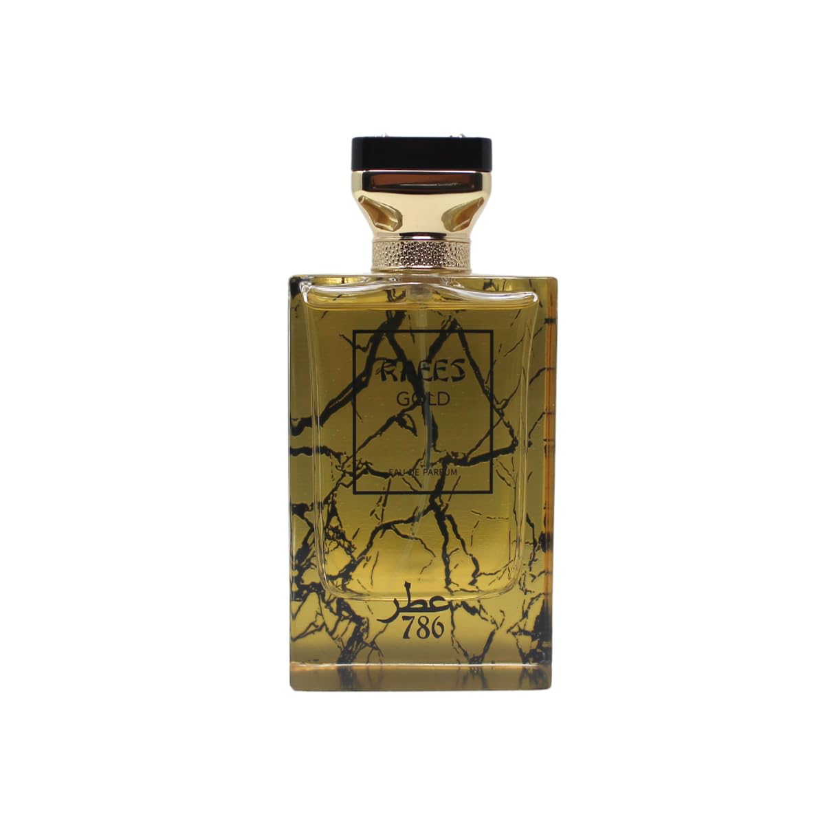 Jo Milano Raees Gold Eau De Parfum Spray | 3.4 oz (100ml) | Vanilla, Sweet, Honey, Fresh, Amber, Tobacco Scent | Long Lasting Fragrance for Men