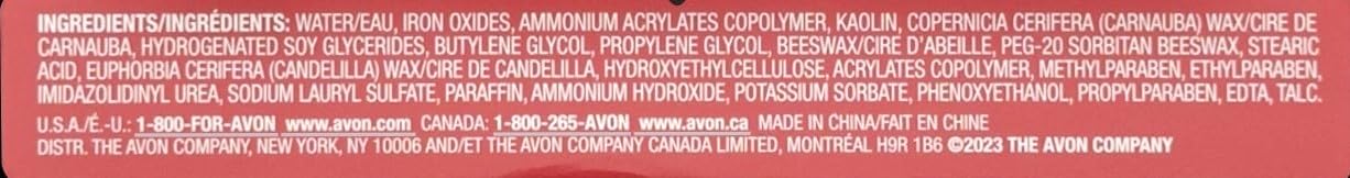 AVON fmg Glimmer Wash-Off Waterproof Mascara - Black (Lot of 3)