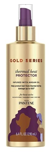 Pantene Gold Series Thermal Heat Protector 6.4 Ounce Pump (190ml) (6 Pack)