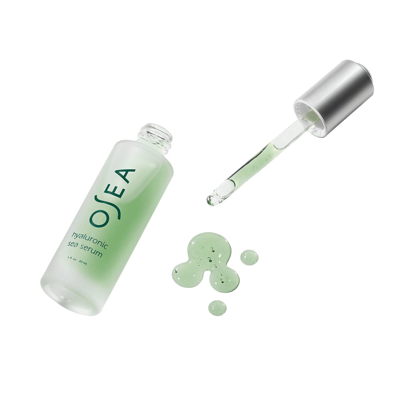 OSEA Hyaluronic Acid Sea Serum 1 oz - Anti-Aging Face Moisturizer - Non-Toxic Seaweed Skincare - Clean, Vegan & Cruelty-Free - Skin Hydration