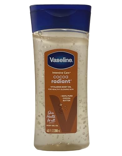 Vaseline Body Oil Vitalizing Gel Cocoa Butter 6.80 oz (Pack of 5)