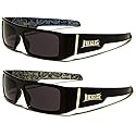 Locs Gangsta Sunglasses Various Combos 58 Style (2 Pack Blue Bandana and White Bandana)