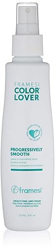 FRAMESI Color Lover Progressively Smooth Leave In Smoothing Spray, 6 fl oz, Leave In Conditioner for Color Treated Hair