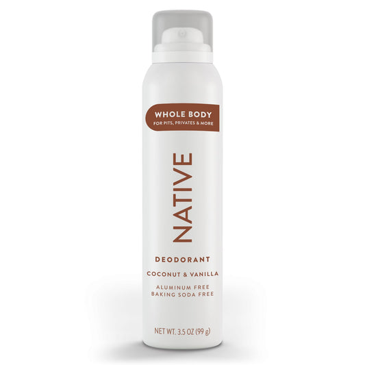 Native Whole Body Deodorant Spray Contains Naturally Derived Ingredients, Deodorant for Women & Men | 72 Hour Odor Protection, Aluminum Free