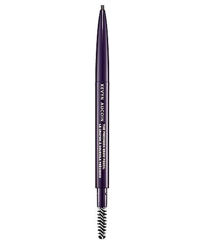 Kevyn Aucoin The Precision Brow Pencil, Dark Brunette: Ultra slim, thin and strong. Retractable plus spoolie brush. Pro makeup artist go to. Sculpt