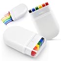 Rainbow Pride Flag Face Paint - Gay Pride Rainbow Stripe Fan Brush Stick, Face and Body Paint for Parade, Celebrations, Cosplay, Party, and Halloween
