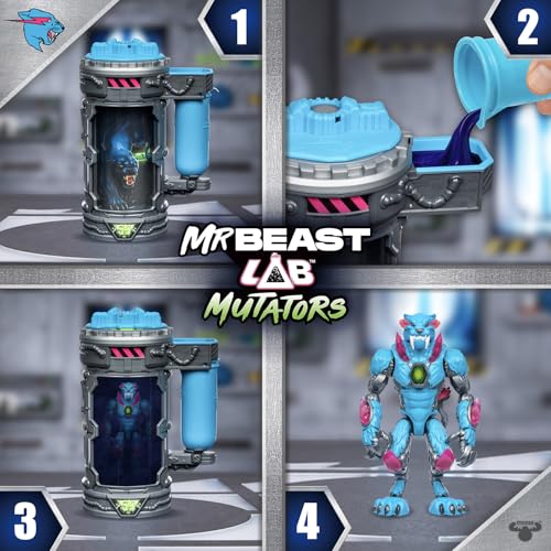 MrBeast Lab Mutators – Mutate the Ultimate Beast, Perform Experiment & Reveal Iconic Panther Action Figure, 3 Styles to Collect