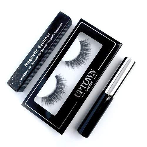 Faux Mink Magnetic Eyelashes Natural Lash, Single Lash for Use with Magnetic Eyeliner, 5 Magnet False Eyelashes Magnetic Lashes Natural Look (Lashes +